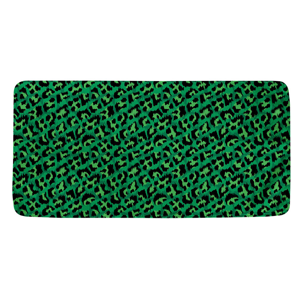Green Leopard Print Towel