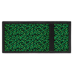 Green Leopard Print Trifold Wallet