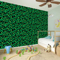 Green Leopard Print Wall Sticker