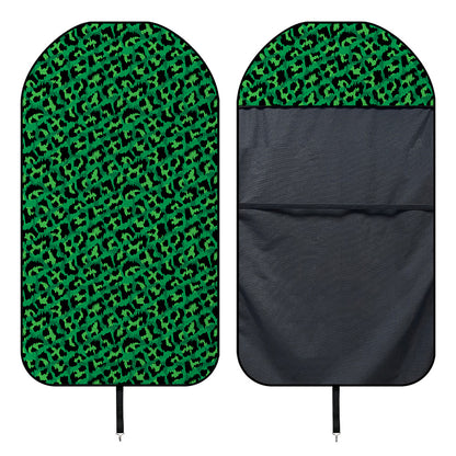 Green Leopard Print Waterproof Car Seat Cover