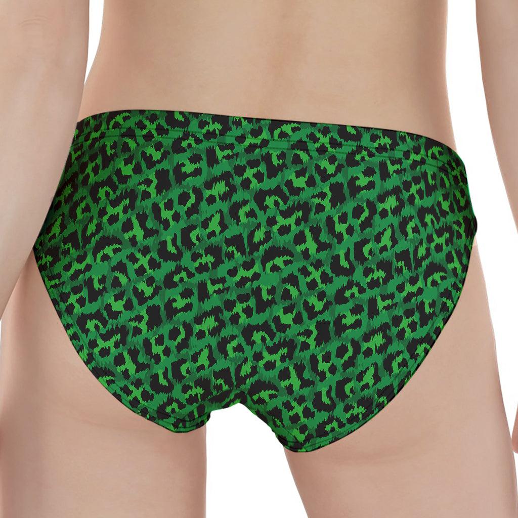 Green Leopard Print Women's Panties