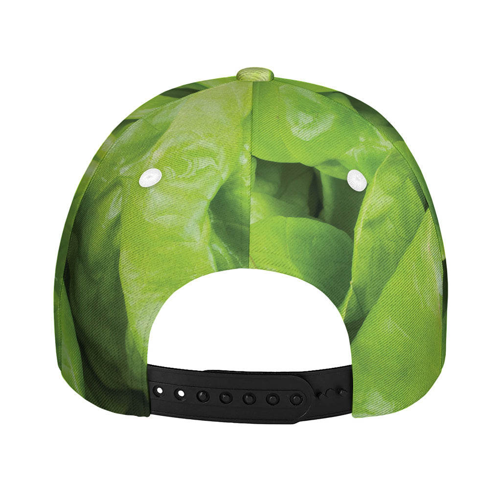 Green Lettuce Leaves Print Baseball Cap