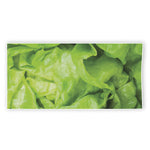 Green Lettuce Leaves Print Beach Towel