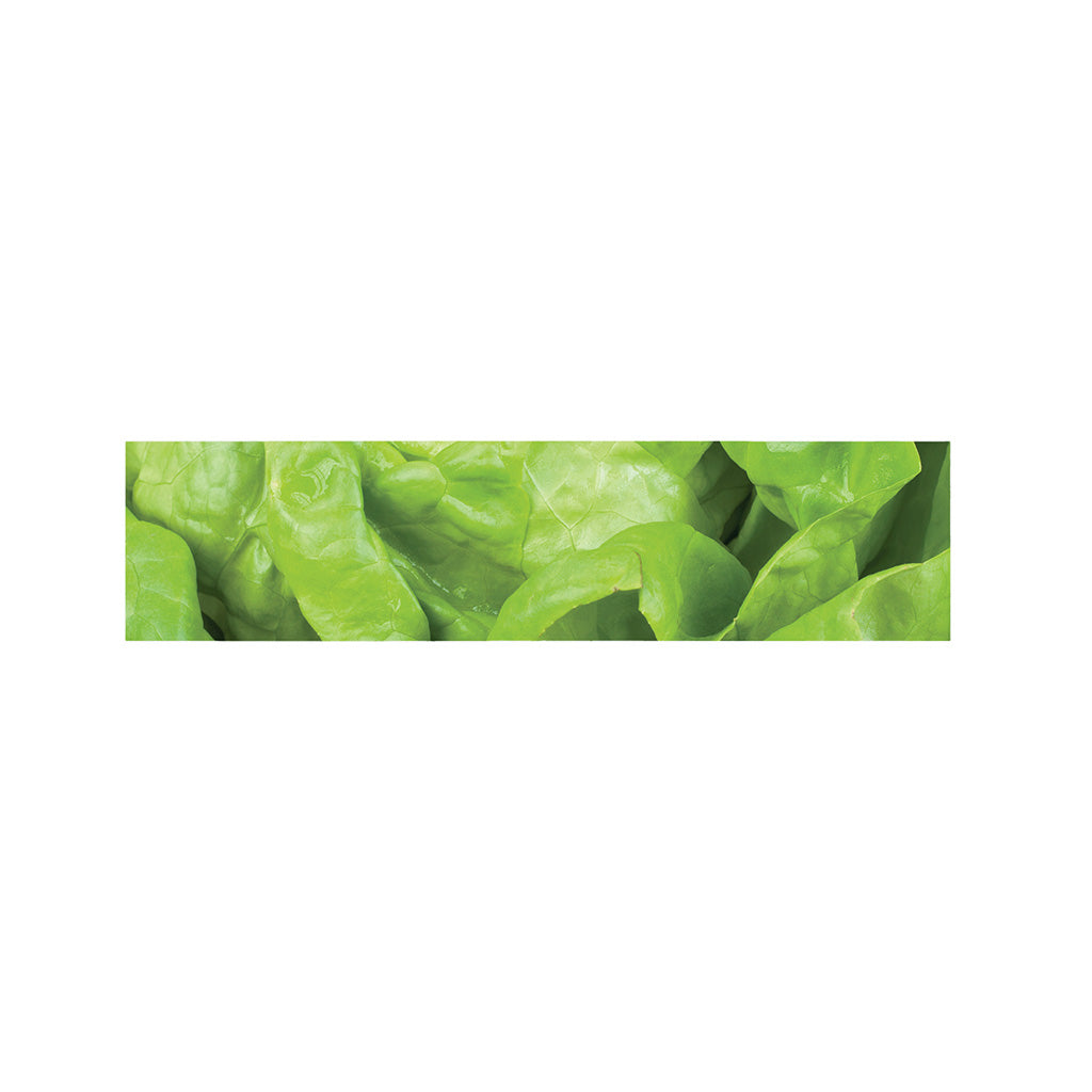 Green Lettuce Leaves Print Bed Runner