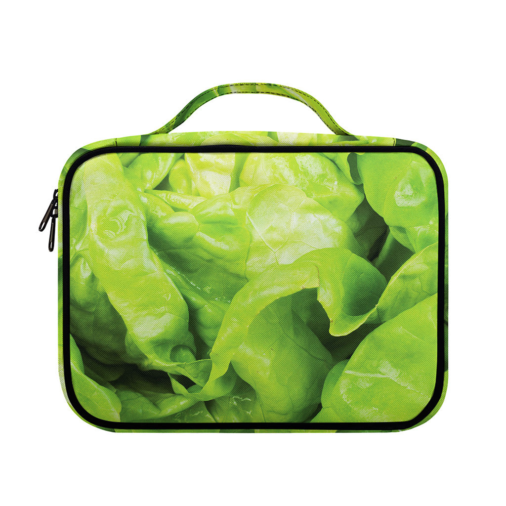 Green Lettuce Leaves Print Briefcase Bible Bag