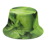 Green Lettuce Leaves Print Bucket Hat
