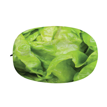 Green Lettuce Leaves Print Car Side Mirror Covers