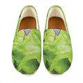Green Lettuce Leaves Print Casual Shoes