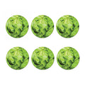 Green Lettuce Leaves Print Coaster Set