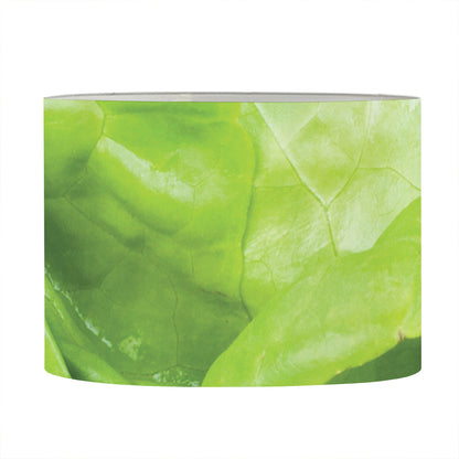Green Lettuce Leaves Print Drum Lamp Shade