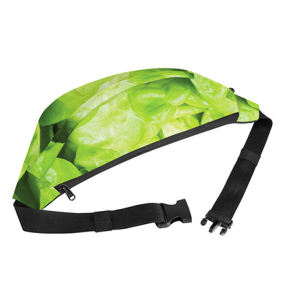 Green Lettuce Leaves Print Fanny Pack