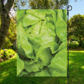 Green Lettuce Leaves Print Garden Flag