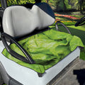 Green Lettuce Leaves Print Golf Cart Seat Cover