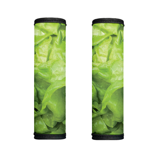 Green Lettuce Leaves Print Handle Covers