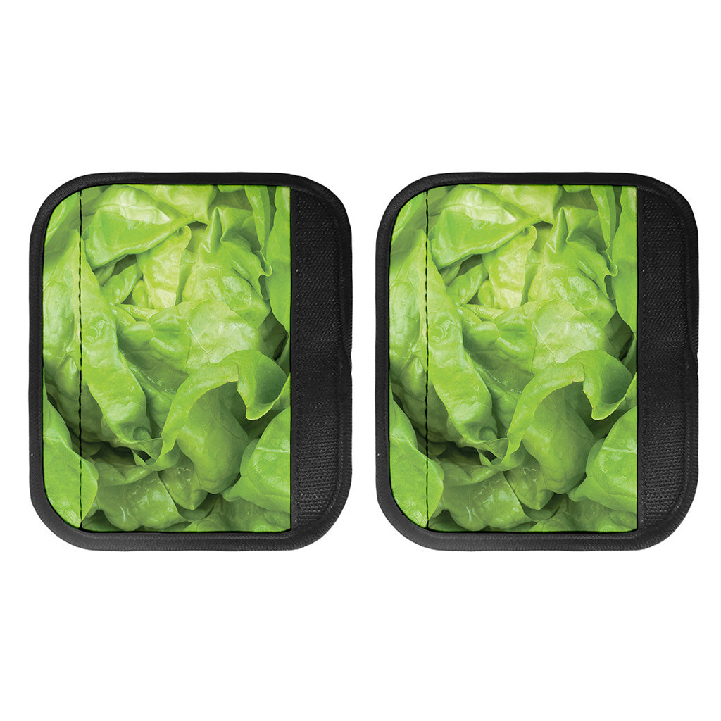 Green Lettuce Leaves Print Handle Covers