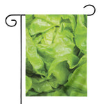 Green Lettuce Leaves Print House Flag