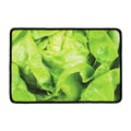 Green Lettuce Leaves Print Kitchen Mat