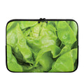 Green Lettuce Leaves Print Laptop Sleeve