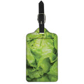 Green Lettuce Leaves Print Luggage Tag