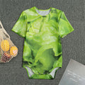 Green Lettuce Leaves Print Men's Bodysuit