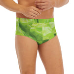 Green Lettuce Leaves Print Men's Briefs