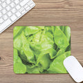 Green Lettuce Leaves Print Mouse Pad