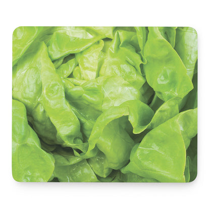 Green Lettuce Leaves Print Mouse Pad