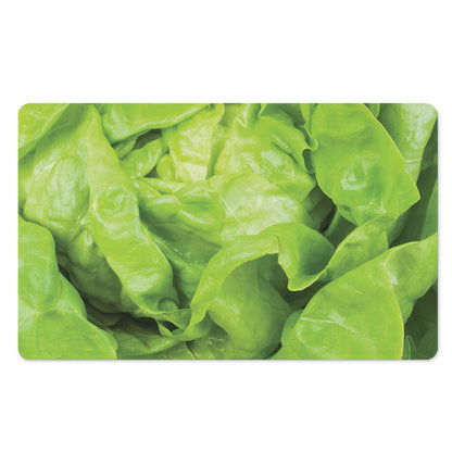 Green Lettuce Leaves Print Polyester Doormat