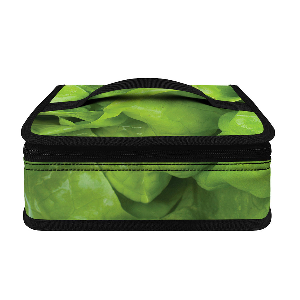 Green Lettuce Leaves Print Small Lunch Bag