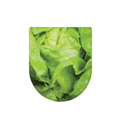 Green Lettuce Leaves Print Toilet Lid Cover