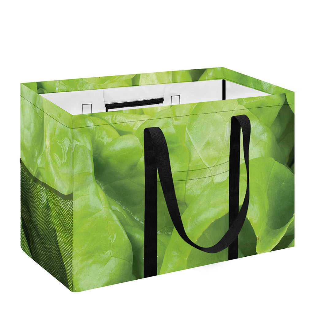 Green Lettuce Leaves Print Utility Tote Bag