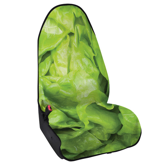 Green Lettuce Leaves Print Waterproof Car Seat Cover