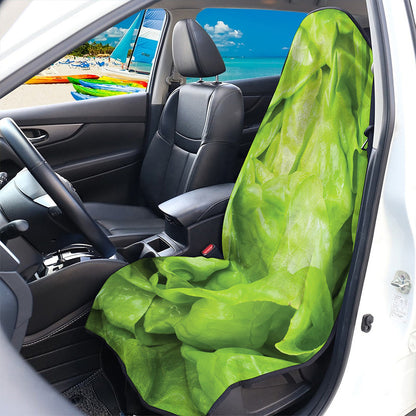 Green Lettuce Leaves Print Waterproof Car Seat Cover