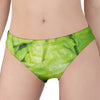 Green Lettuce Leaves Print Women's Panties