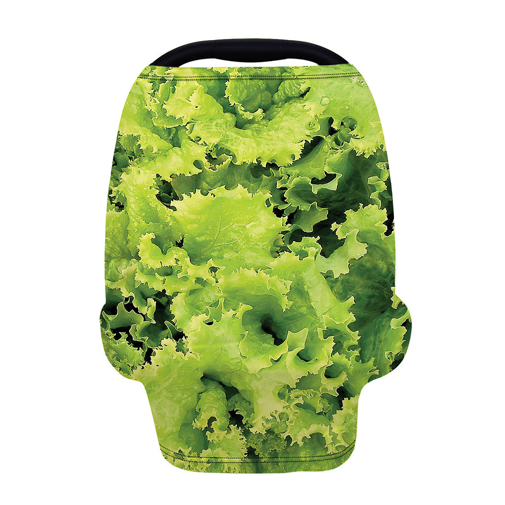 Green Lettuce Salad Print Baby Seat Cover