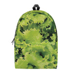 Green Lettuce Salad Print Backpack