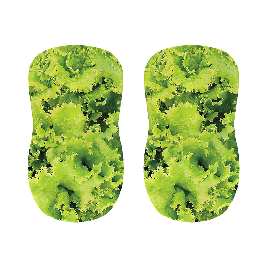 Green Lettuce Salad Print Bar Stool Covers