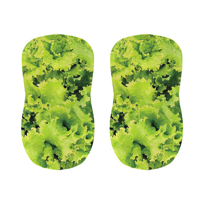 Green Lettuce Salad Print Bar Stool Covers