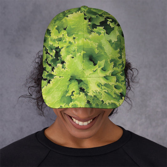 Green Lettuce Salad Print Baseball Cap