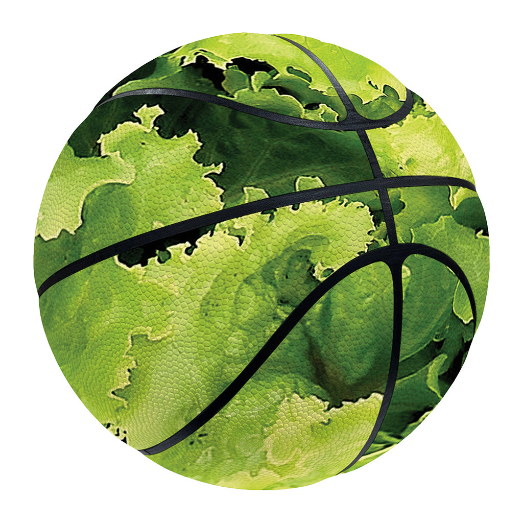 Green Lettuce Salad Print Basketball