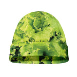 Green Lettuce Salad Print Beanie
