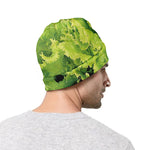 Green Lettuce Salad Print Beanie
