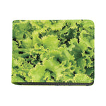 Green Lettuce Salad Print Bifold Wallet