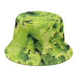 Green Lettuce Salad Print Bucket Hat