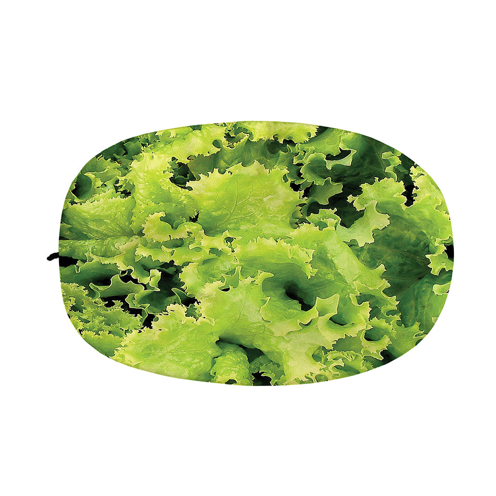 Green Lettuce Salad Print Car Side Mirror Covers