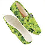 Green Lettuce Salad Print Casual Shoes
