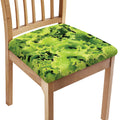 Green Lettuce Salad Print Chair Cushion Cover
