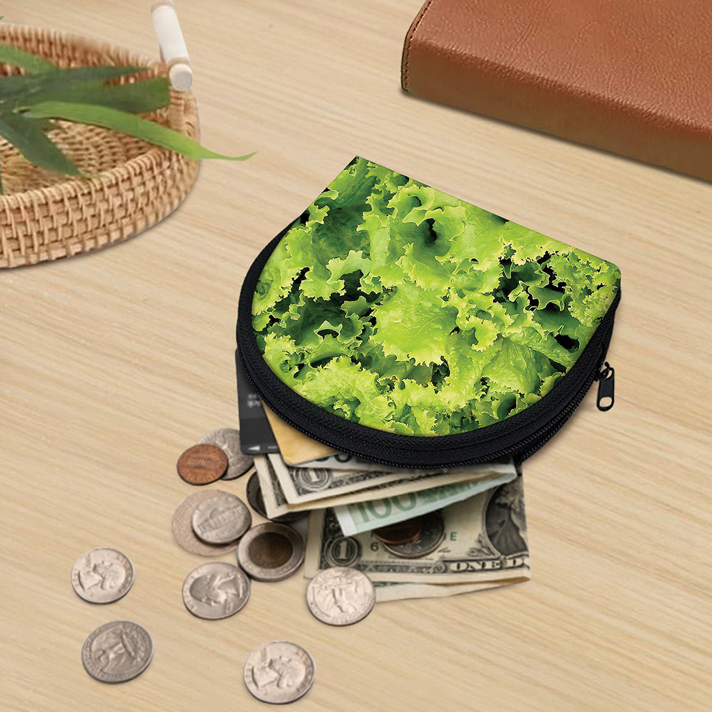 Green Lettuce Salad Print Coin Purse