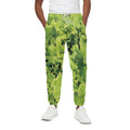 Green Lettuce Salad Print Cotton Sweatpants