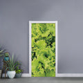 Green Lettuce Salad Print Door Sticker